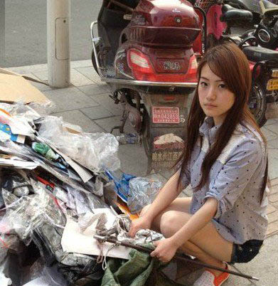 廢品西施到底是誰？寧收廢品不做二奶是個笑話 3