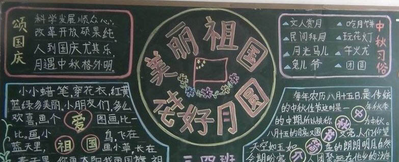 2015迎中秋慶國慶黑板報大全 雙節小資料四則 6
