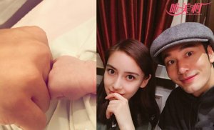 黃曉明炫耀兒子正面照 一家三口很溫馨小海綿近照長胖了