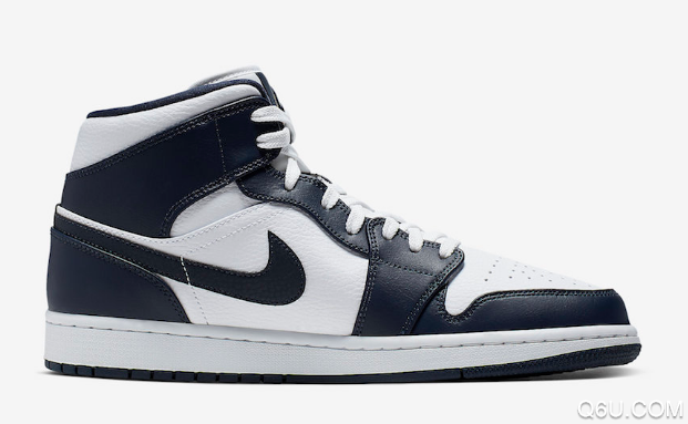 AJ1 mid Navy White配色鞋款 AJ1 mid藍白實物細節賞析 6