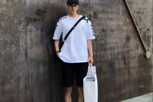 夏季街拍個性潮男出街的搭配