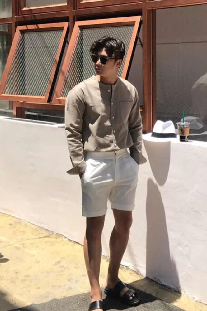 夏季街拍潮男出街短褲搭配 4