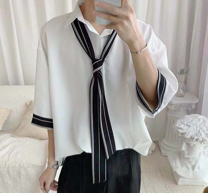 秋季男生白襯衫搭配街拍 做個時尚型男 5