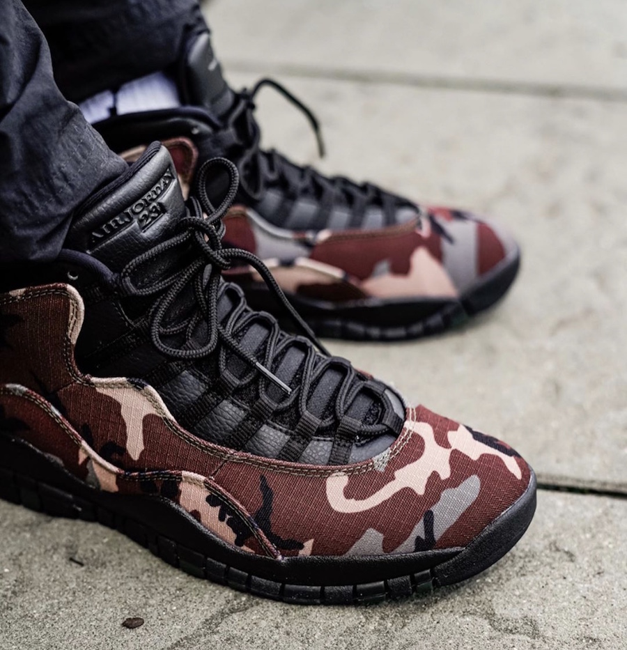 迷彩 Air Jordan 10 全新上腳圖釋出 4