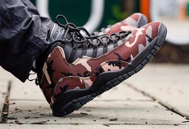 迷彩 Air Jordan 10 全新上腳圖釋出 1