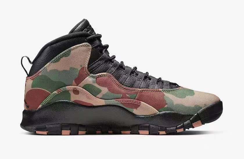 軍事風格Air Jordan 10 迷彩圖案裝扮 3