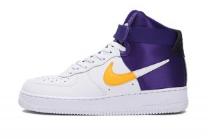 為迎接 NBA 新賽季 Air Force 1 High紫金湖人的專屬配色
