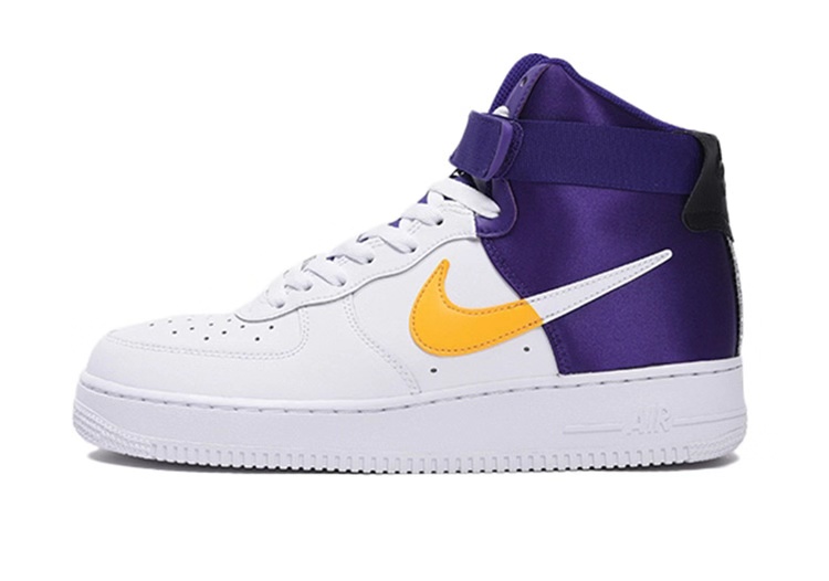 為迎接 NBA 新賽季 Air Force 1 High紫金湖人的專屬配色 1