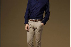 男生秋季直筒褲搭配 紳士儒雅