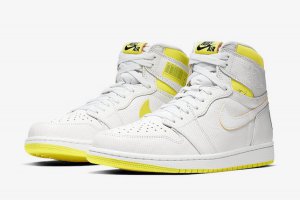 Air Jordan 1 喬丹親筆簽名 全新配色檸檬黃點綴