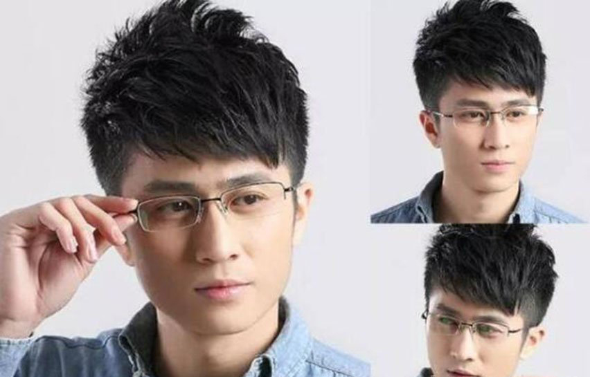 適合戴眼鏡男生的發型 造型增添了時尚感 3