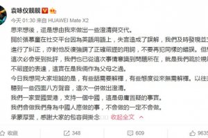 袁詠儀回應(yīng)兒子失言說了什么 相信他們是愛國家的