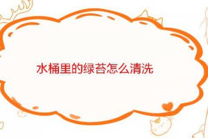 怎樣刷水桶里的青苔 去水桶里青苔的最好辦法