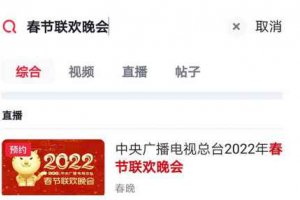 2020央視春晚網(wǎng)絡(luò)直播平臺 2022春晚直播在哪個APP