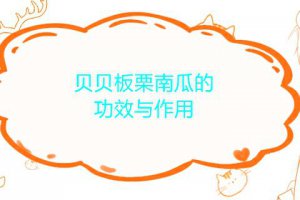 貝貝板栗南瓜的吃法 貝貝板栗南瓜的營養功效