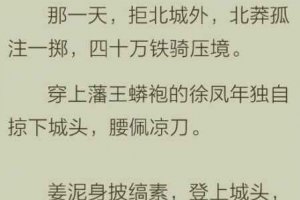 雪中悍刀行姜泥擊鼓是哪段 姜泥是北涼正妃