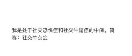 社交牛雜癥什么意思? 一種面對世界的態度 2