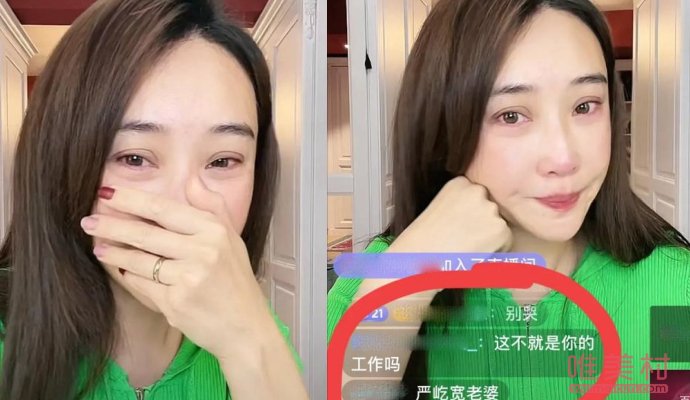 杜若溪直播帶貨被罵哭 網友質疑杜若溪沒有事業心 2