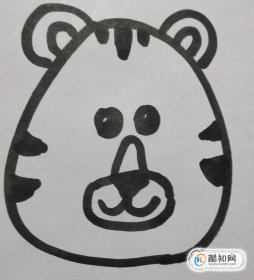 簡單的老虎簡筆畫怎么畫 6