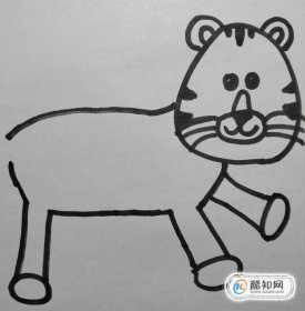 簡單的老虎簡筆畫怎么畫 11