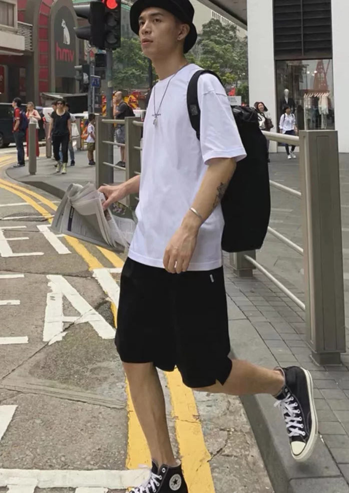 好看的五分褲男搭配 夏天選擇一些涼爽 4